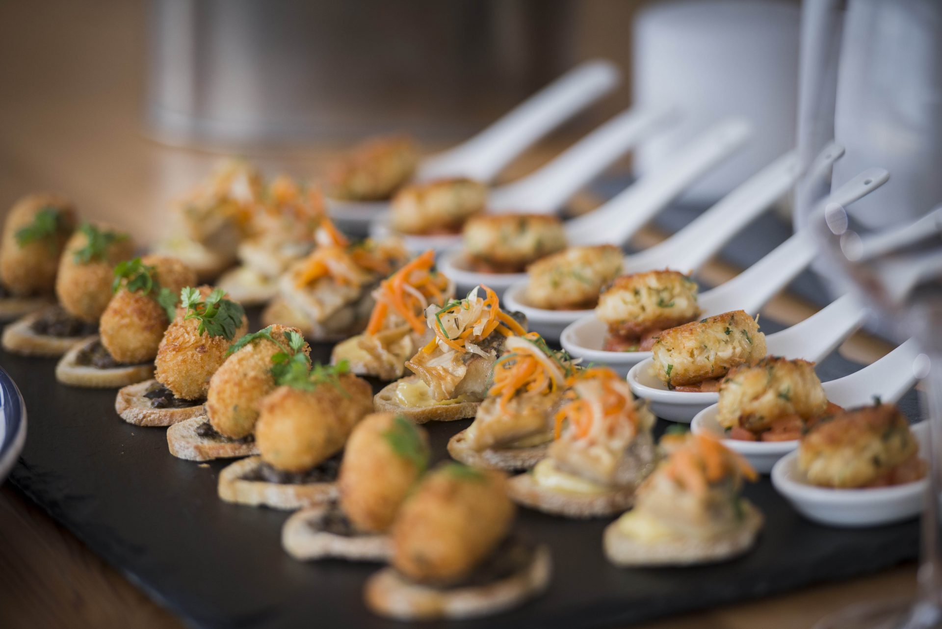 Dinner parties by Stein's - Corwnall Dine with a private Rick Stein chef. Canapes